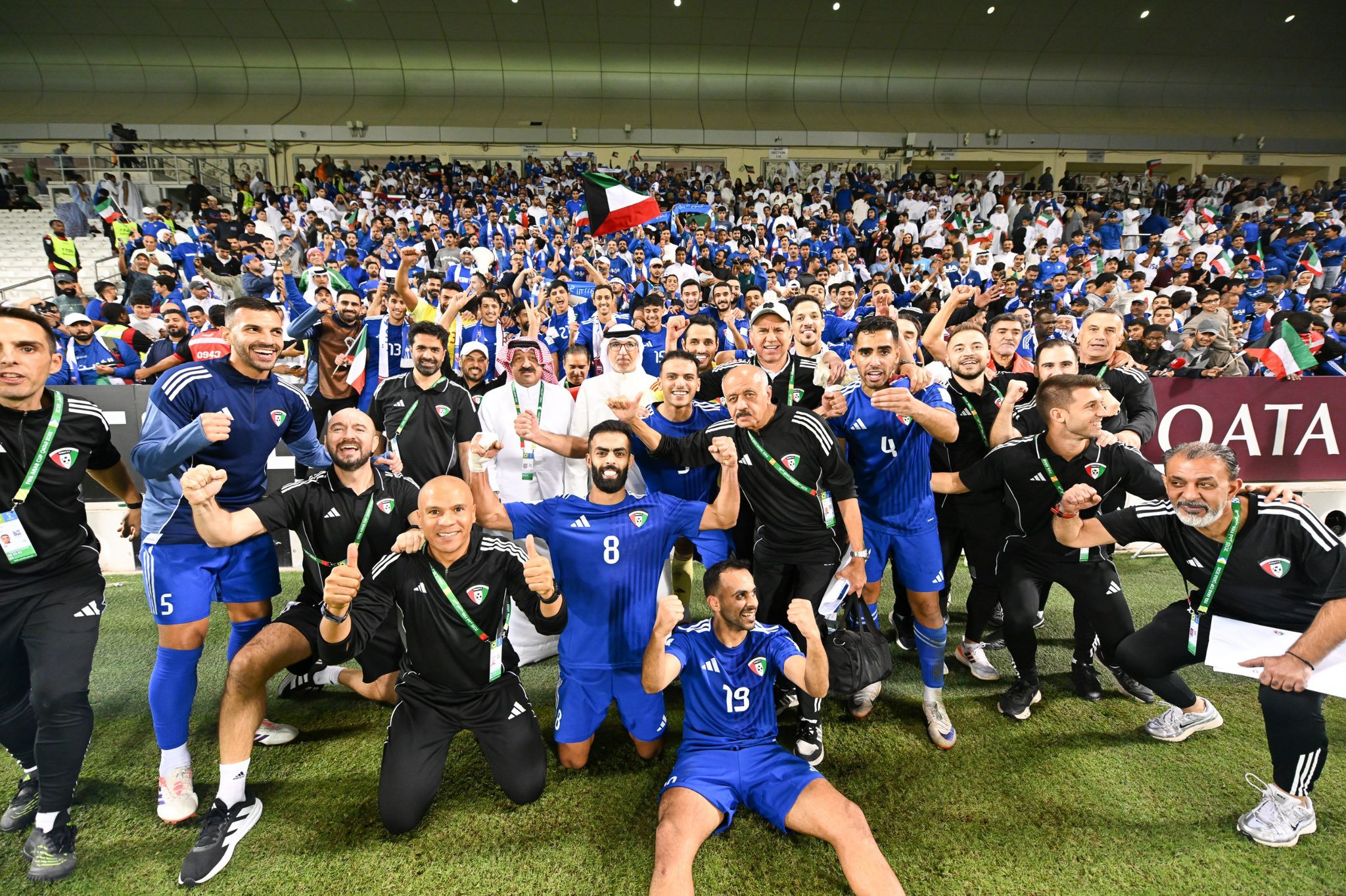 لاعبو الكويت.