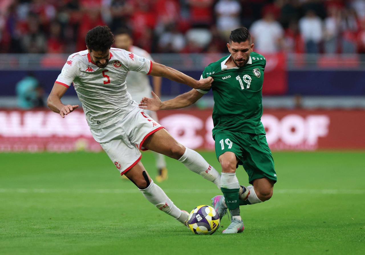 من مباراة تونس وسوريا. (وكالات)