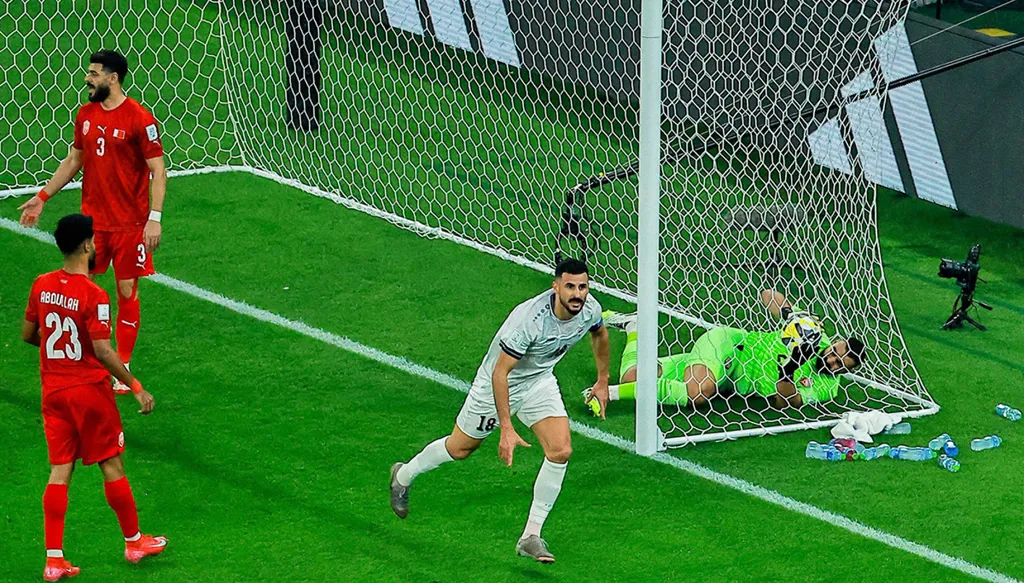 العراق يتفوّق على البحرين في كأس العرب 2025 (فيديو)