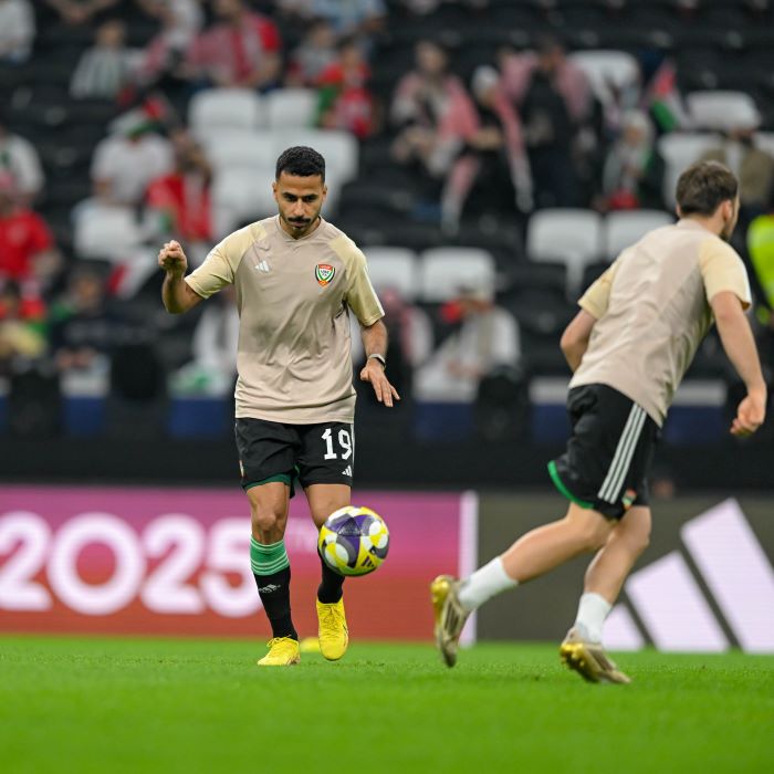 من تدريبات سابقة لمنتخب الإمارات في كأس العرب. (إكس)