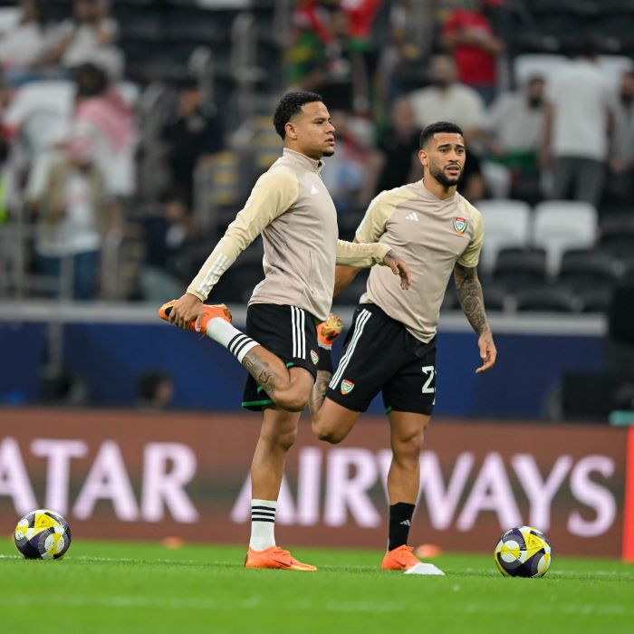 من تدريبات سابقة لمنتخب الإمارات في كأس العرب. (إكس)