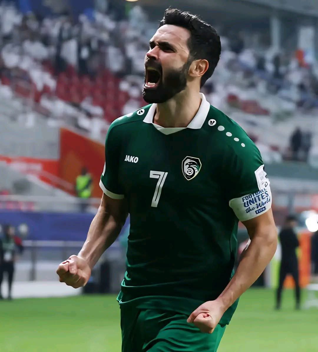 عمر خريبين أمام قطر. (إكس)