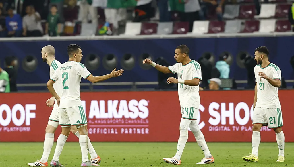بقيادة بركان وبولبينة... الجزائر تسحق البحرين في كأس العرب (فيديو)