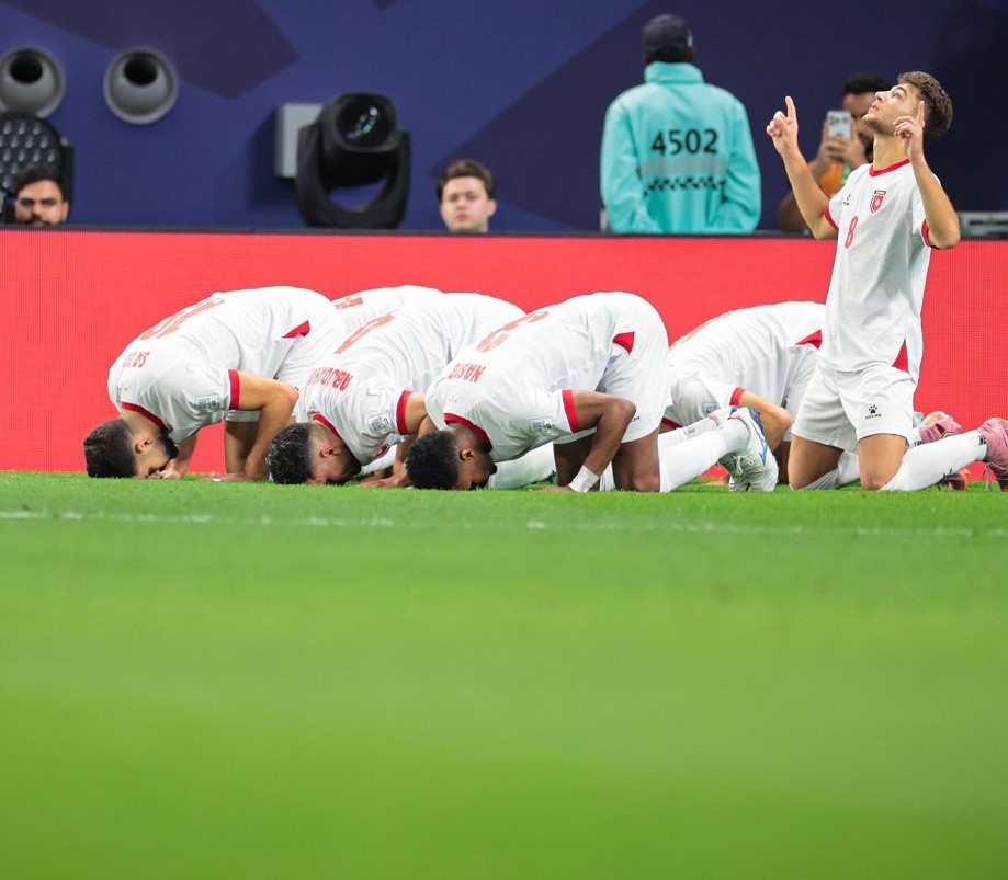 فرحة أردنية بأحد الأهداف. (حساب الاتحاد الأردني على إكس)