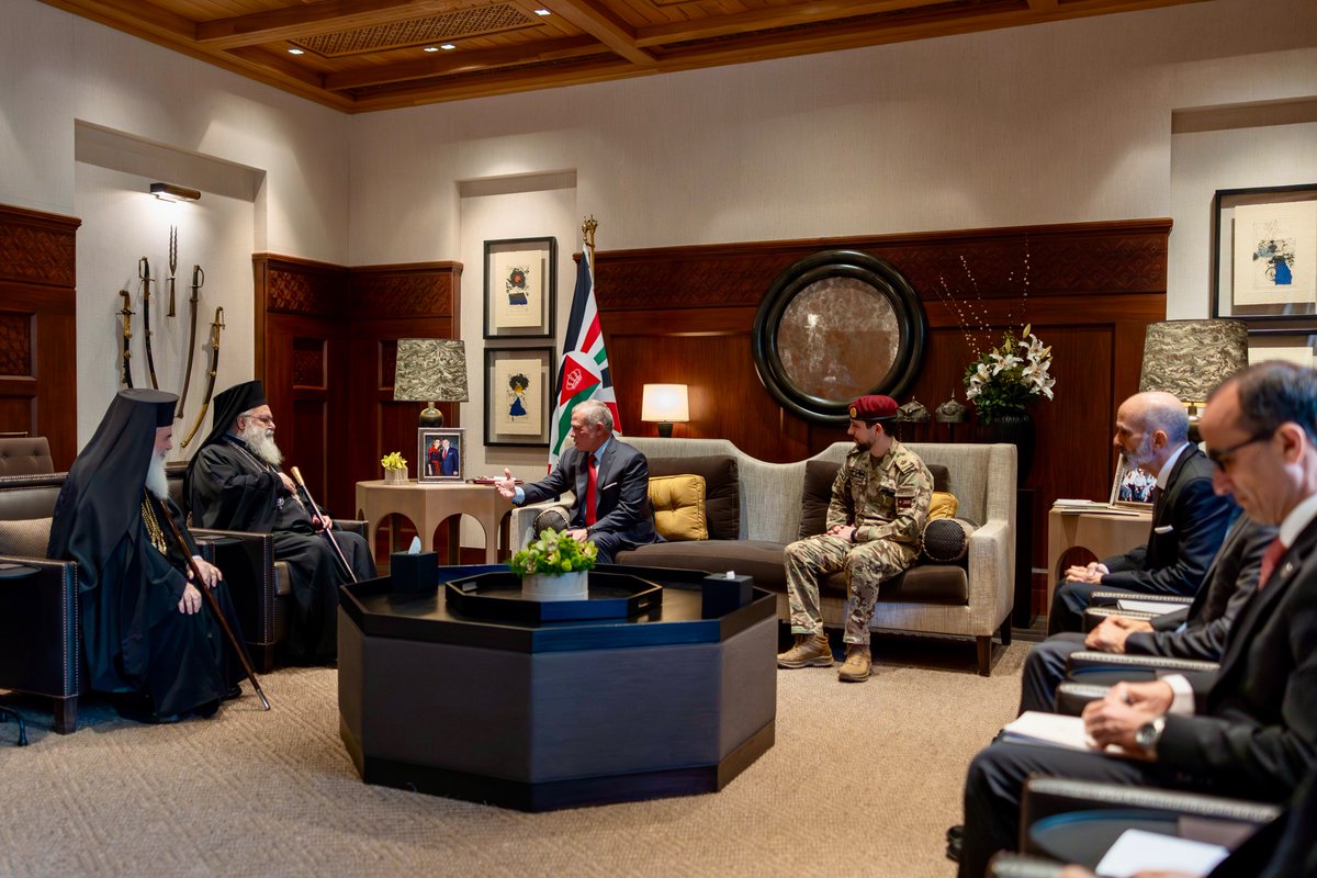 جانب من اللقاء (الديوان الملكي الأردني)