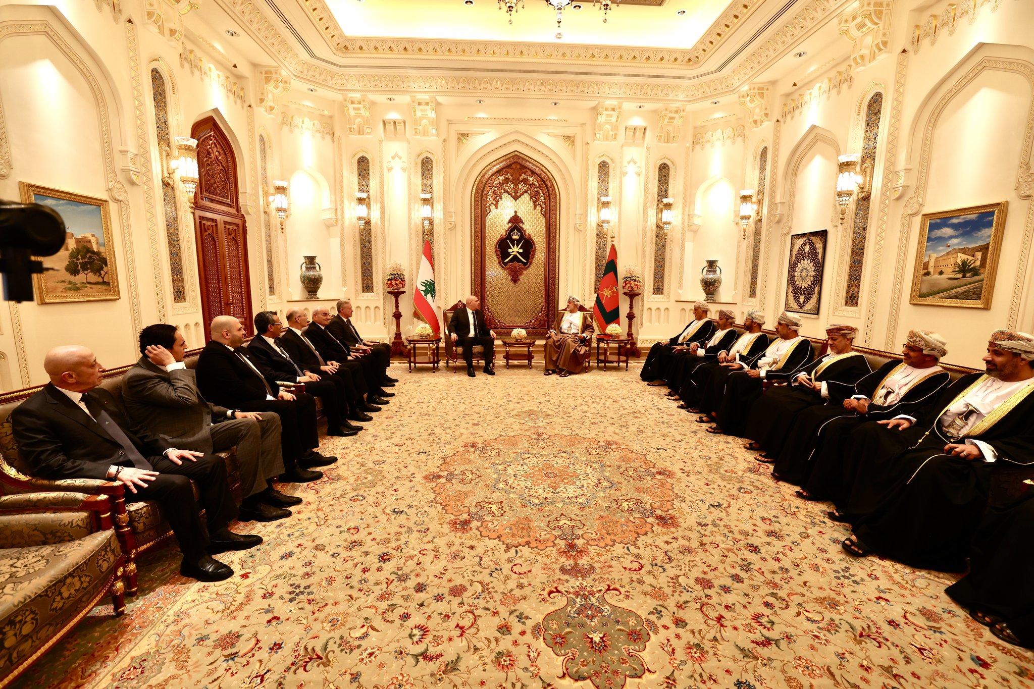 لقاء بين جوزف عون وهيثم بن طارق (الرئاسة اللبنانية).