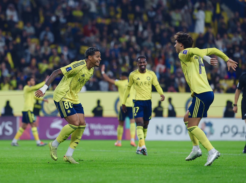 النصر للابتعاد في صدارة الدوري السعودي لكرة القدم. (حساب النصر على إكس)