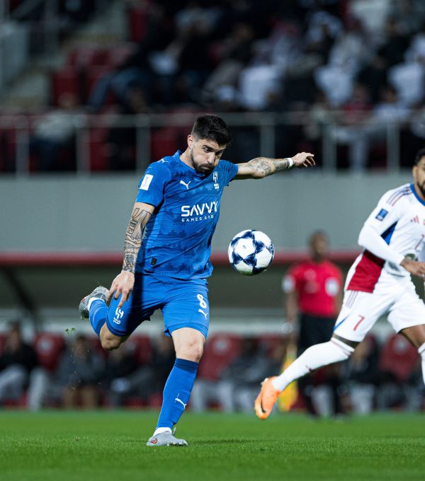 من مباراة الهلال والشارقة. (حساب الهلال على إكس)