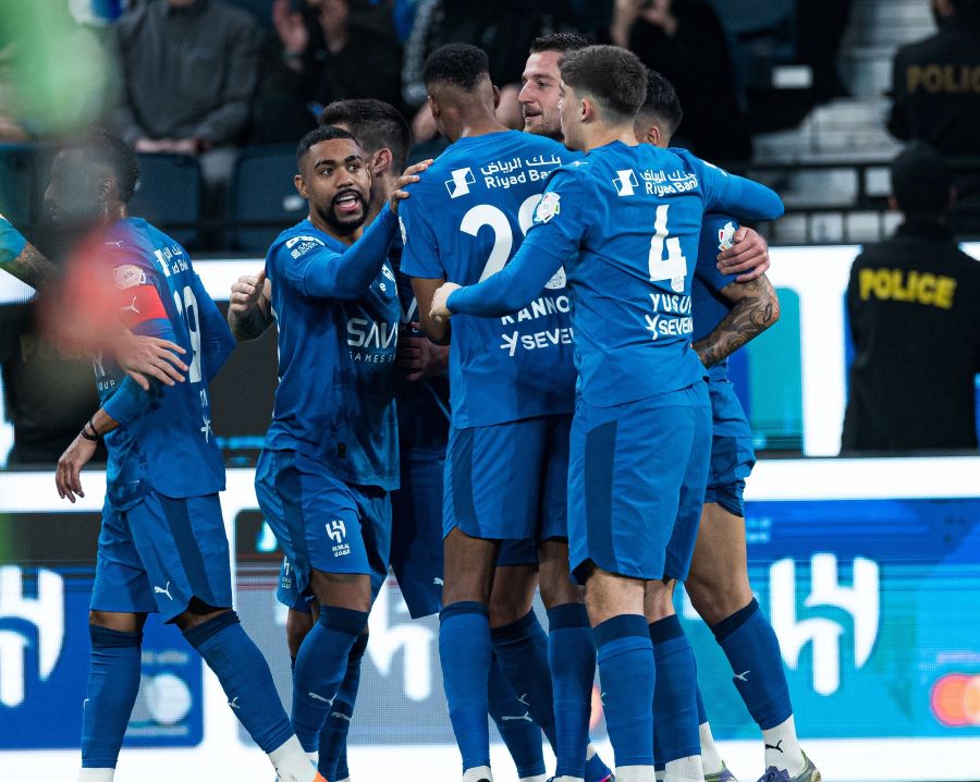 لاعبو الهلال. (حساب الهلال على إكس)