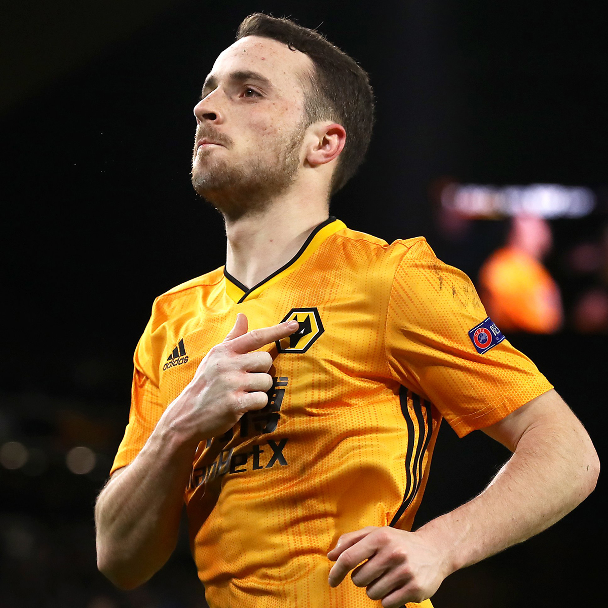 ديوغو جوتا بقميص ولفرهامبتون. (وكالات)