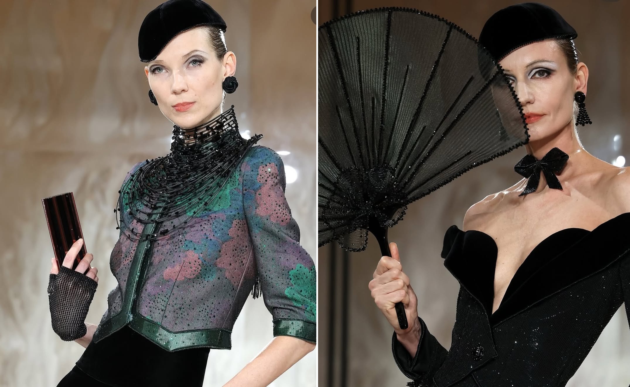 مكياج ارماني الدراماتيكي لشتاء 2026 (إنستغرام)