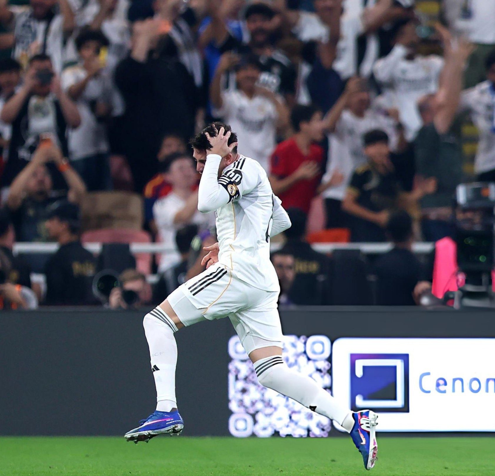 فالفيردي يحتفل أمام أتلتيكو مدريد. (وكالات)