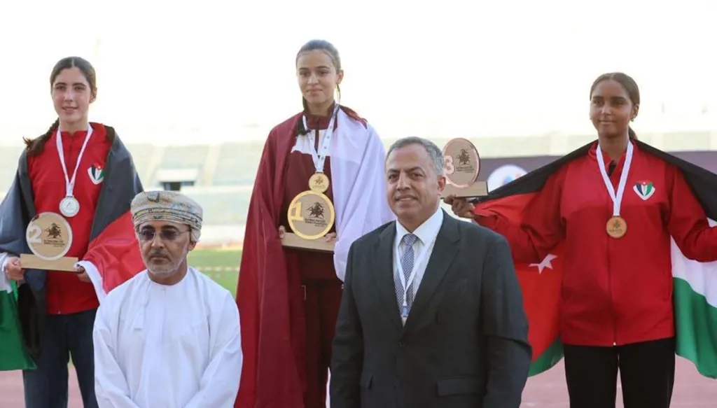 نتائج اليوم الأول لبطولة غرب آسيا بألعاب القوى