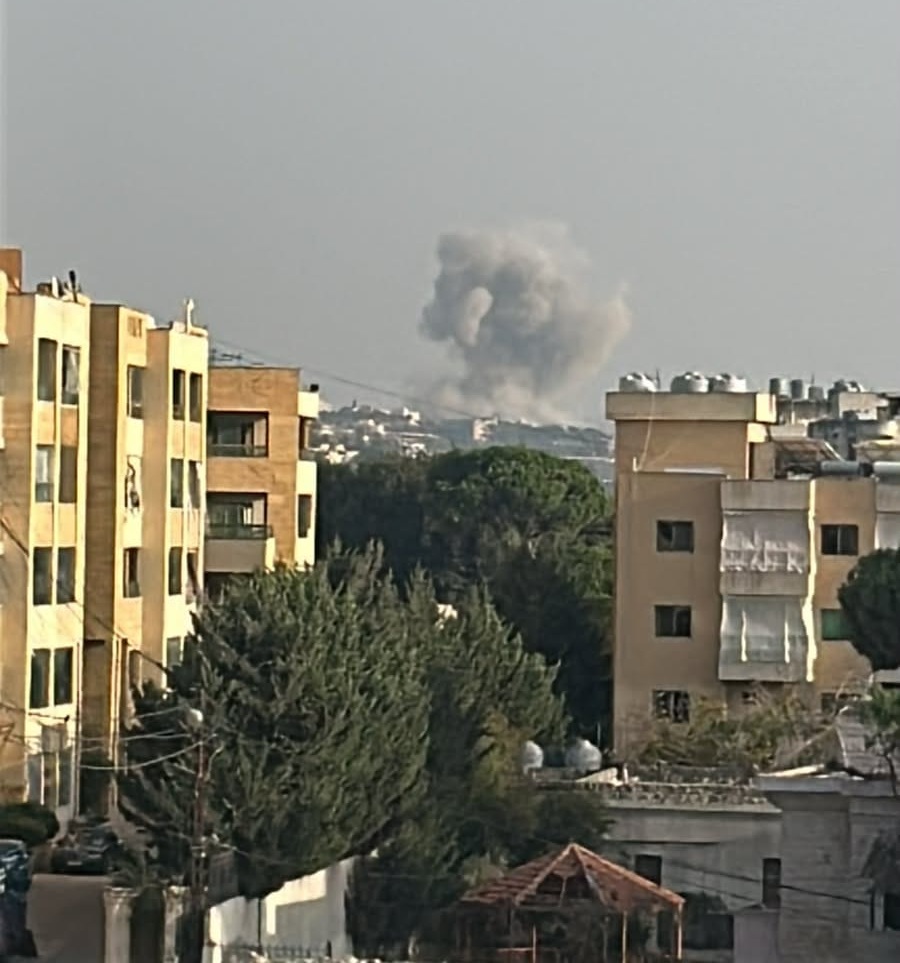 غارة إسرائيلية على بلدة كفرتبنيت بقضاء النبطية يوم السبت 24 أكتوبر 2026 (صورة متداولة)