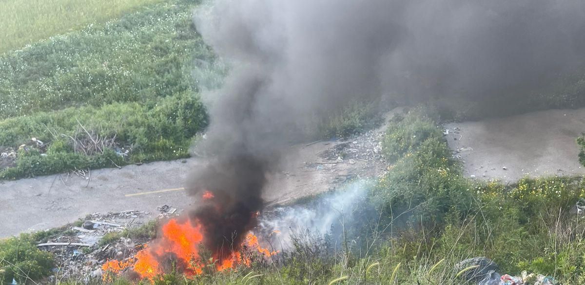 غارة إسرائيلية على قعقية الجسر (صورة متداولة)