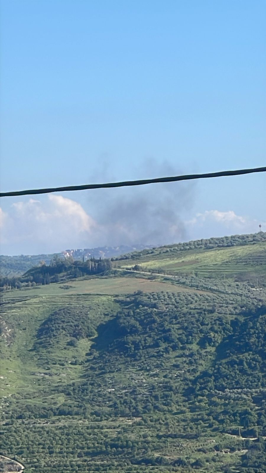 غارة إسرائيلية من مسيّرة حربية على منطقة وادي الحجير (صورة متداولة)