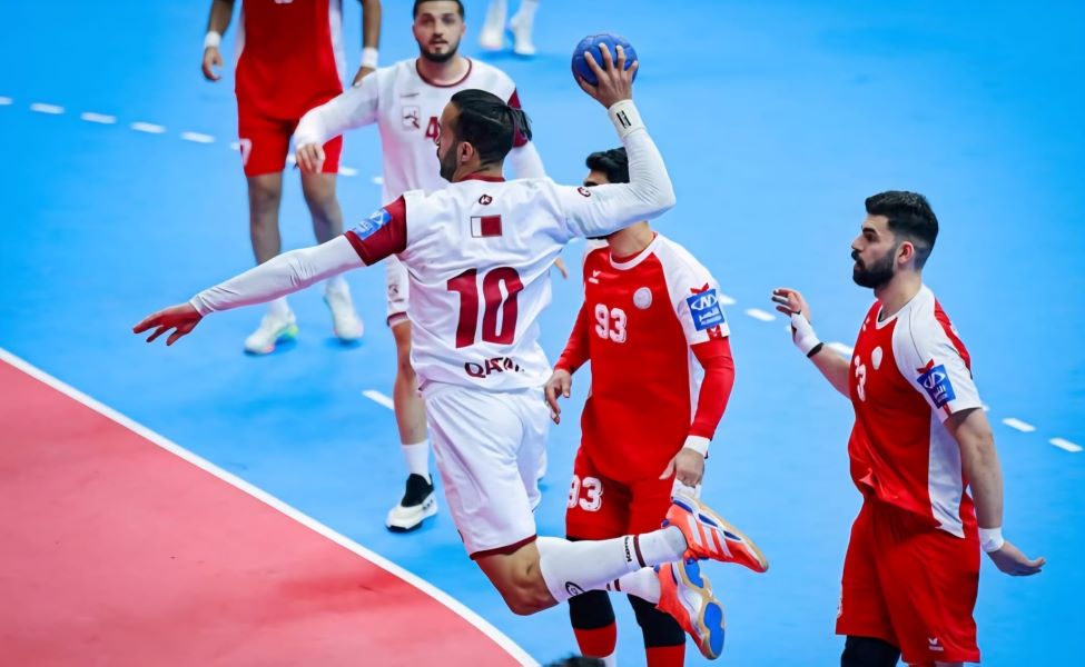 قطر ضد البحرين في نهائي كأس آسيا (حساب الاتحاد القطري لكرة اليد على إكس)