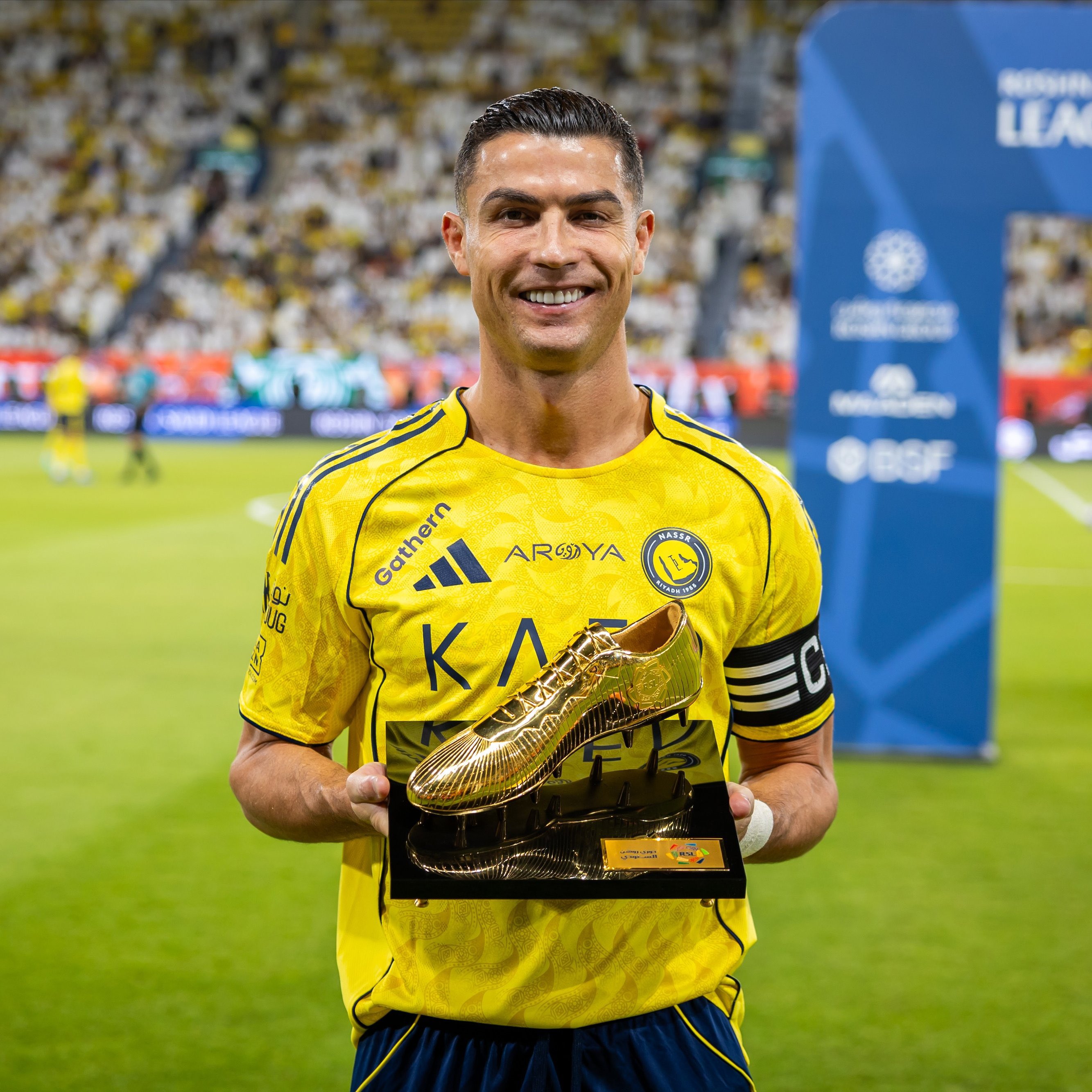 كريستيانو رونالدو مع النصر. (وكالات)