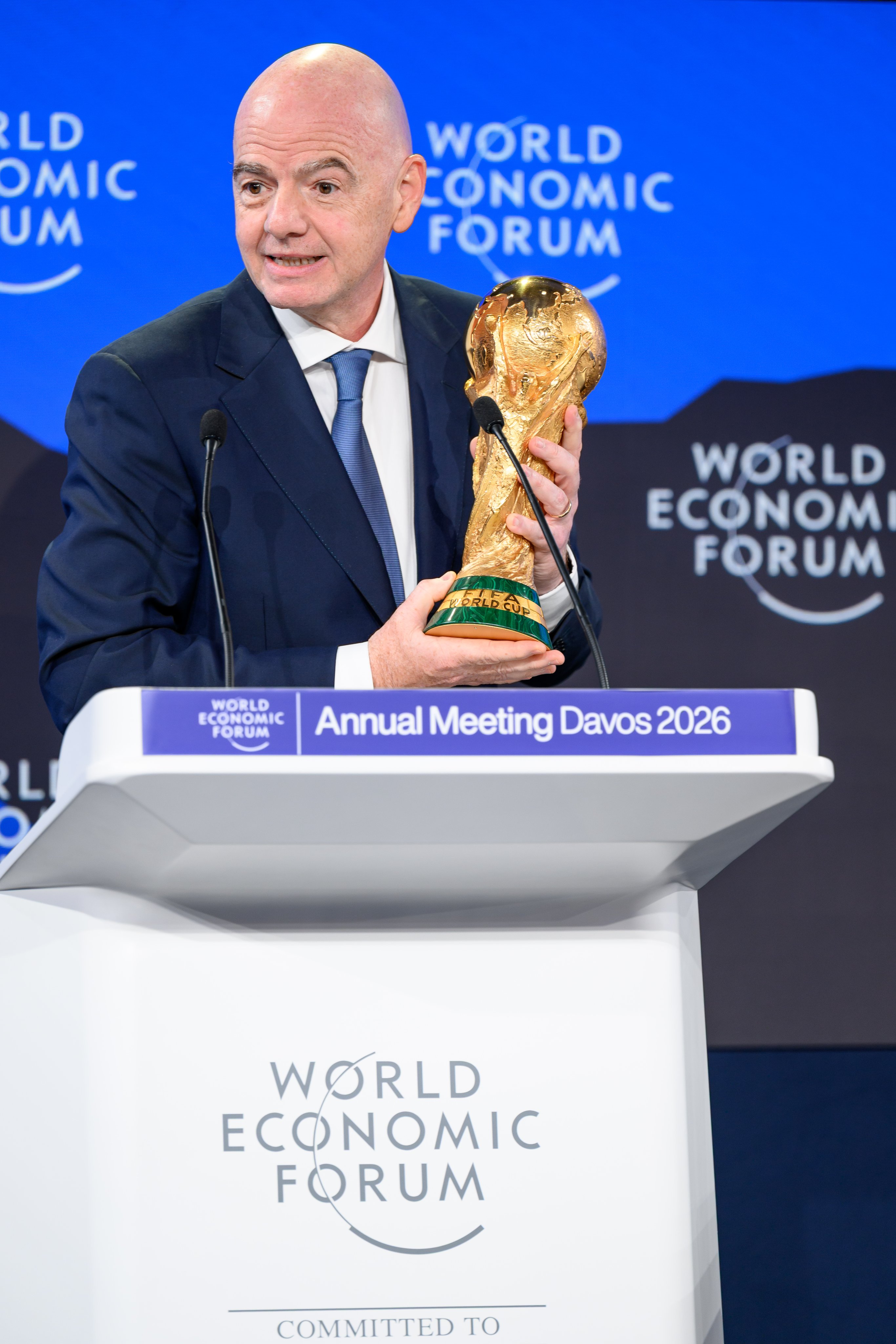 رئيس الاتحاد الدولي لكرة القدم جياني إنفانتينو. (وكالات)