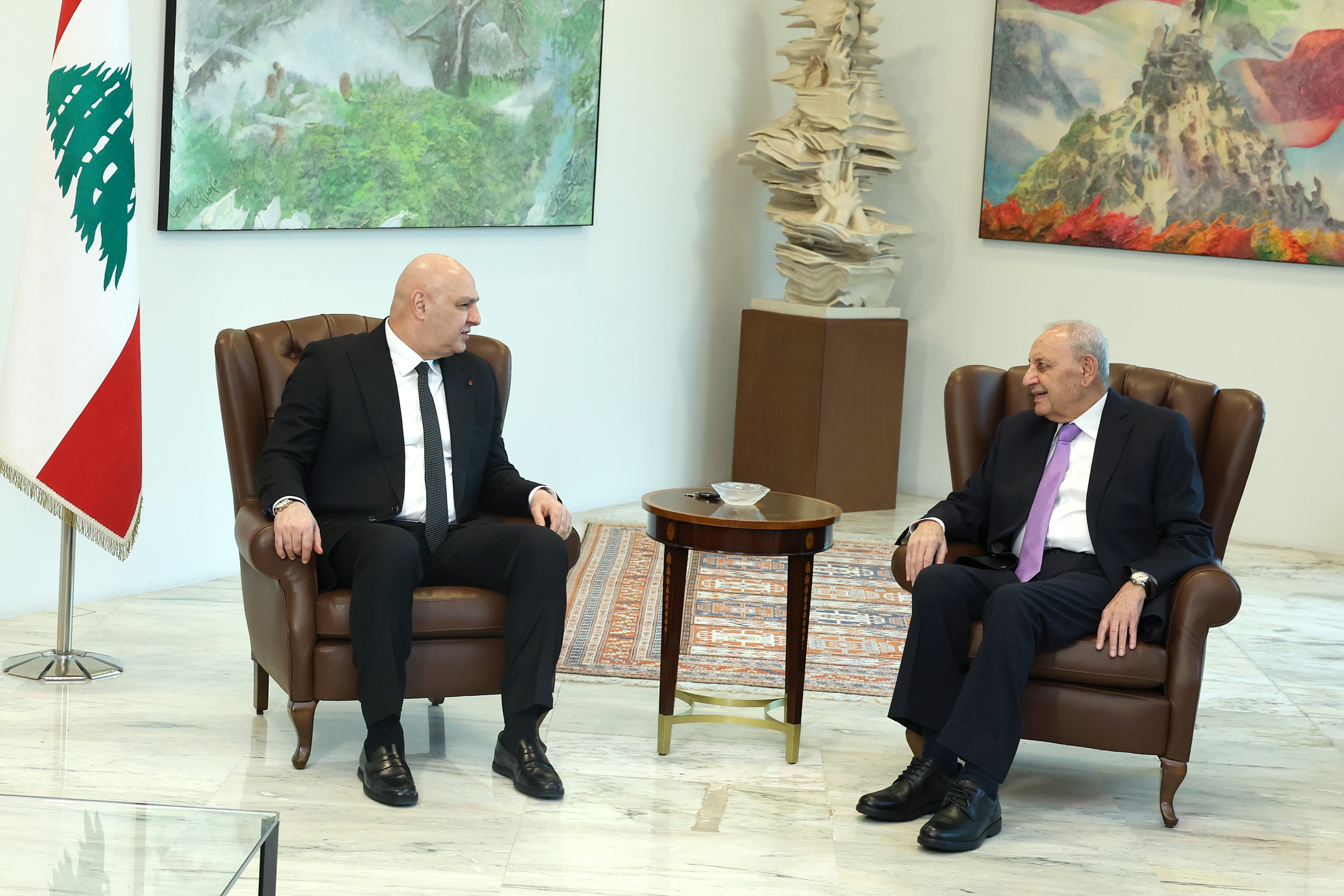 لقاء جوزف عون ونبيه بري. (رسمي)