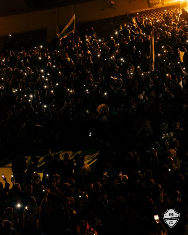 جماهير الأهلي خلال الاحتفال. (حساب الأهلي السعودي على إكس)