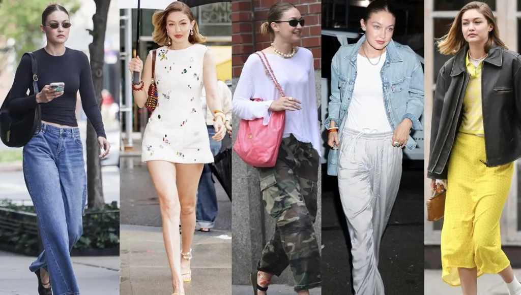 5 إطلالات ستريت ستايل بأسلوب جيجي حديد