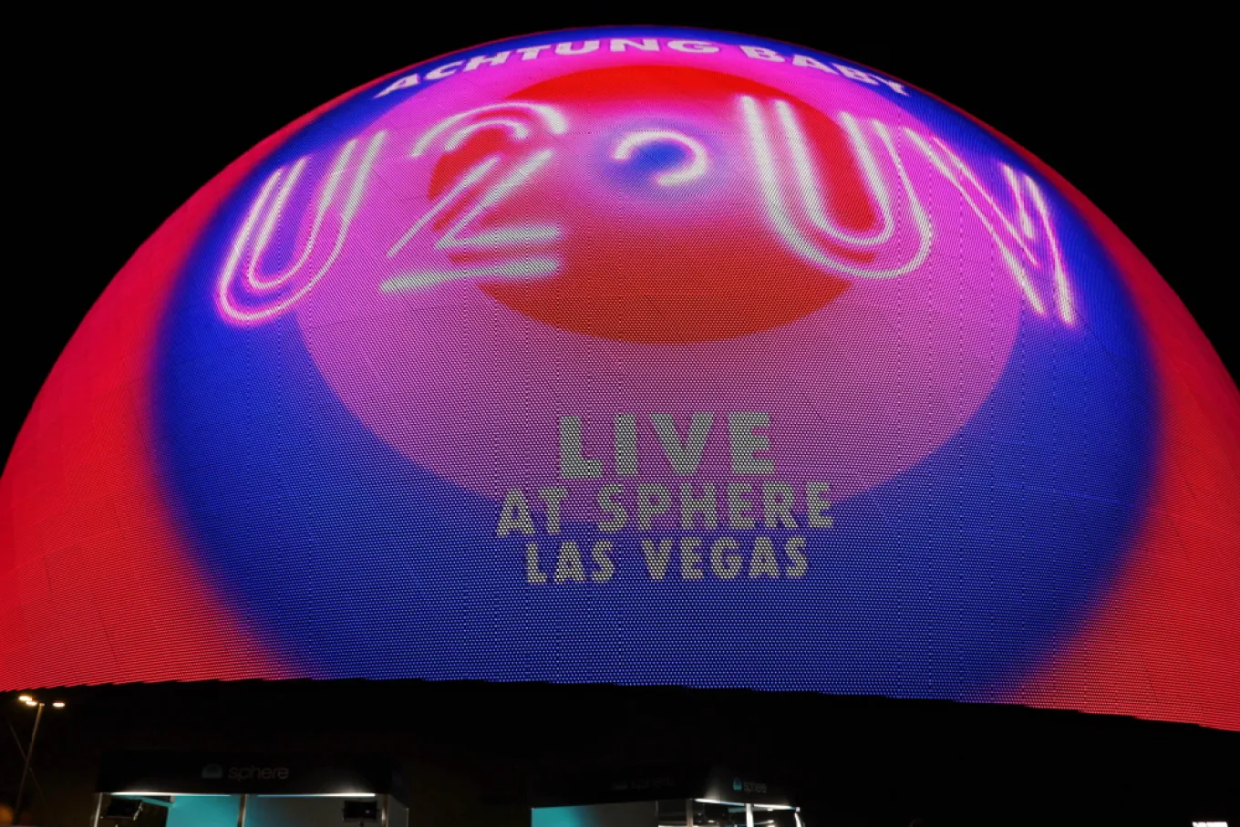 Sphere لاس فيغاس (أ ف ب).