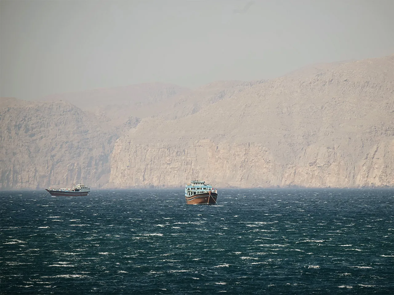 مضيق هرمز (أ ف ب).