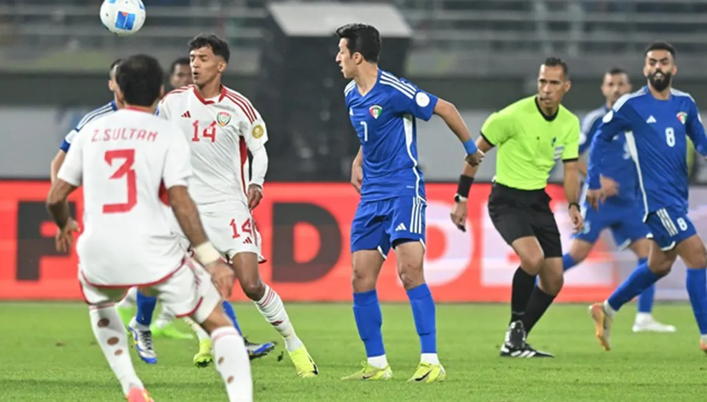 لاعب الكويت يحتفل على طريقة رونالدو (فيديو)