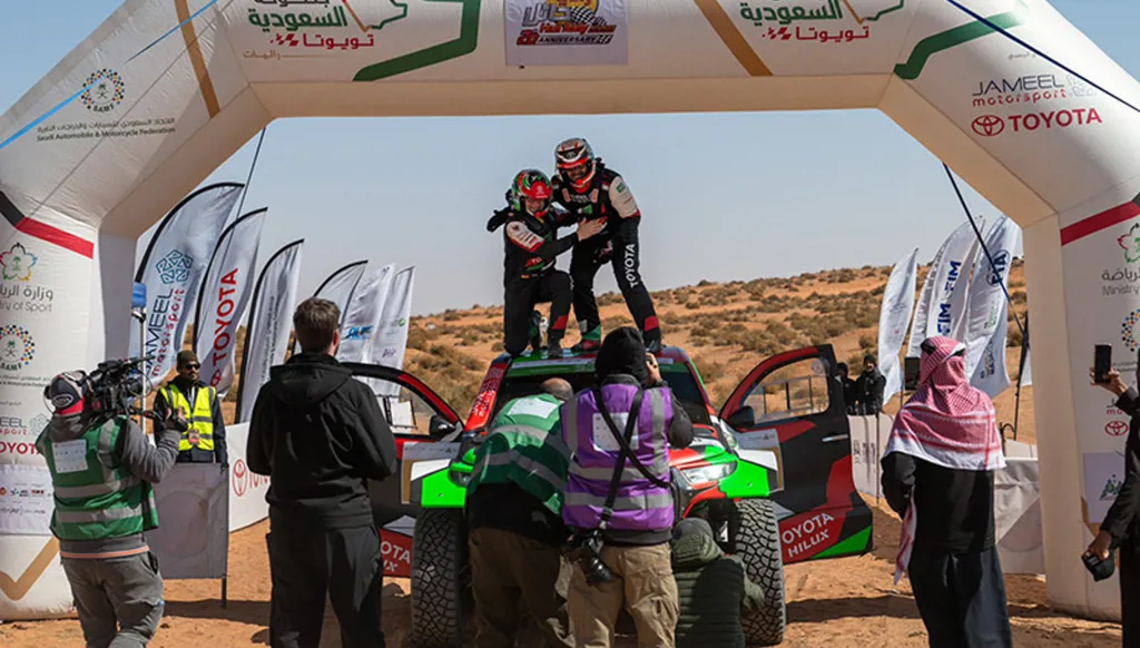يزيد الراجحي يُتوّج برالي حائل تويوتا الدولي للمرّة الثامنة
