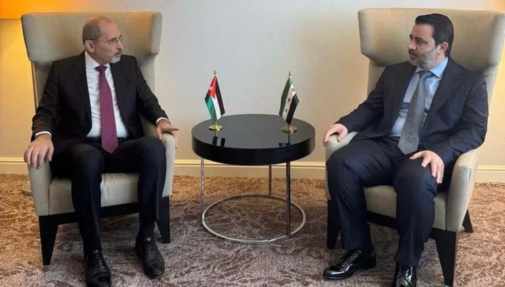 قبيل مؤتمر بروكسل لدعم سوريا... لقاء بين الصفدي والشيباني