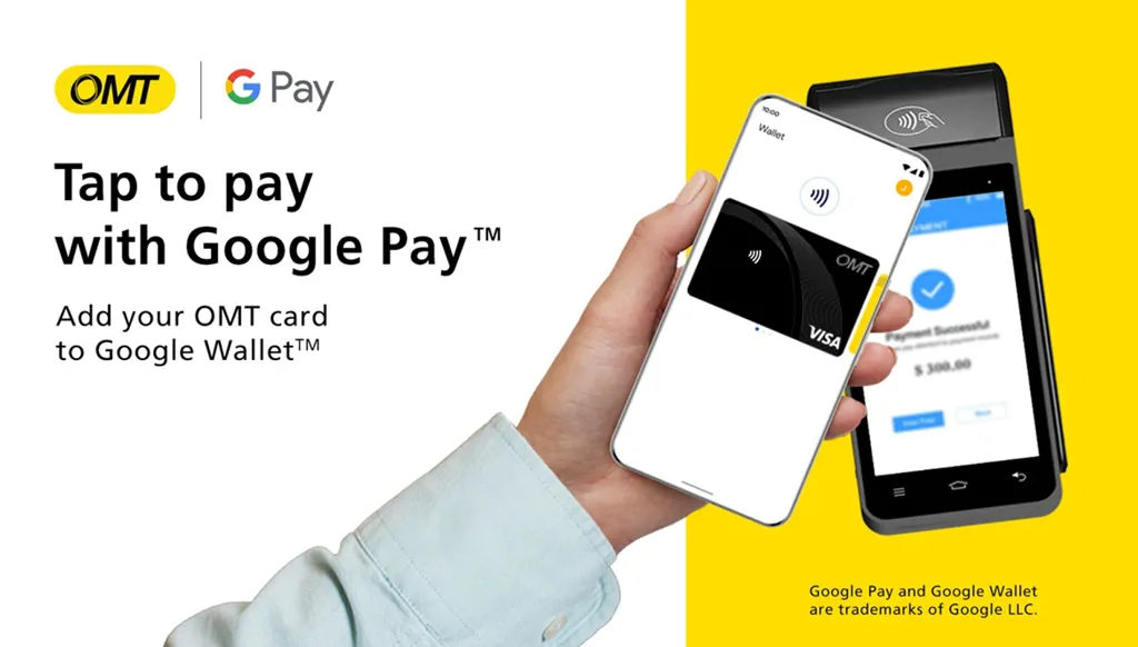 تفعيل خدمة الدفع Google Pay لحاملي بطاقة OMT من Visa
