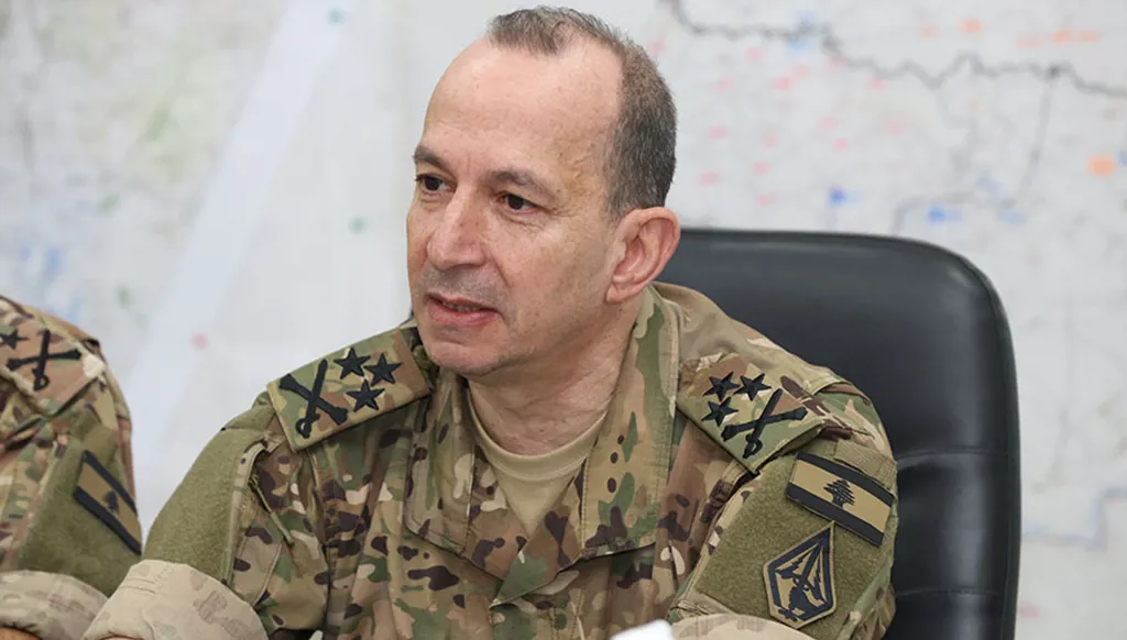 قائد الجيش اللبناني: الاحتلال الإسرائيلي لن يُثني المؤسسة العسكرية عن أداء مهماتها