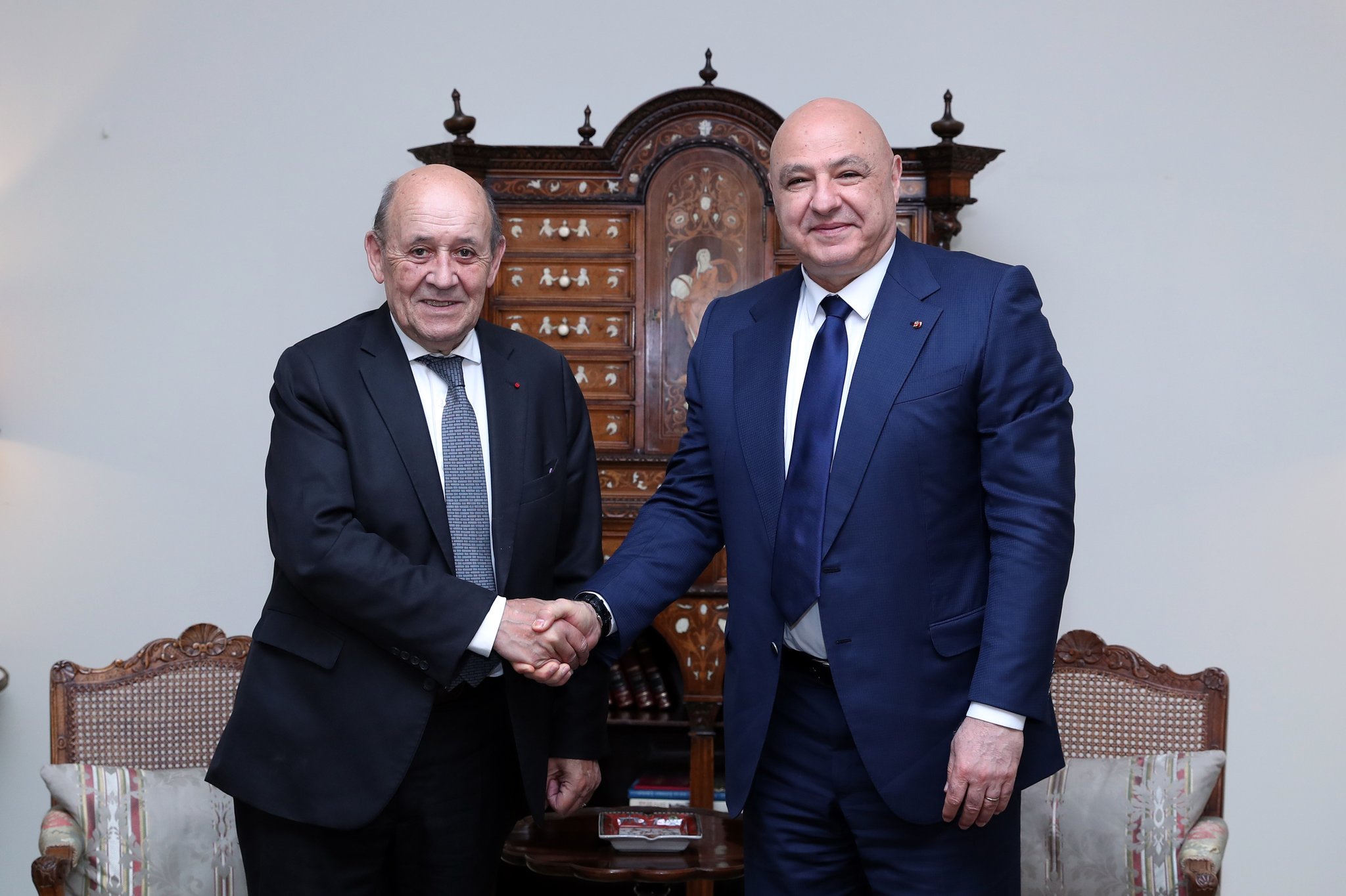 عون ولودريان (حساب الرئاسة على اكس)