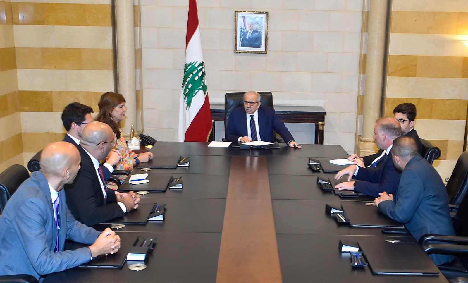 لقاء مع الشركة الفرنسية (رئاسة مجلس الوزراء).