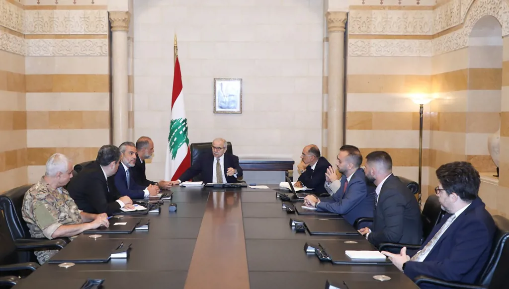 سلام ترأس اجتماع اللجنة المعنية بالتفاوض مع قبرص لبحث اتفاقية ترسيم الحدود البحرية
