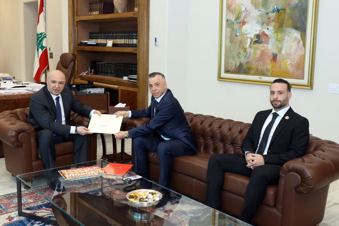 عون تسلم رسالة خطية من رئيس جنوب السودان (الرئاسة اللبنانية).