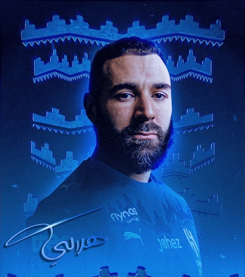 كريم بنزيما. (حساب الهلال على إكس)