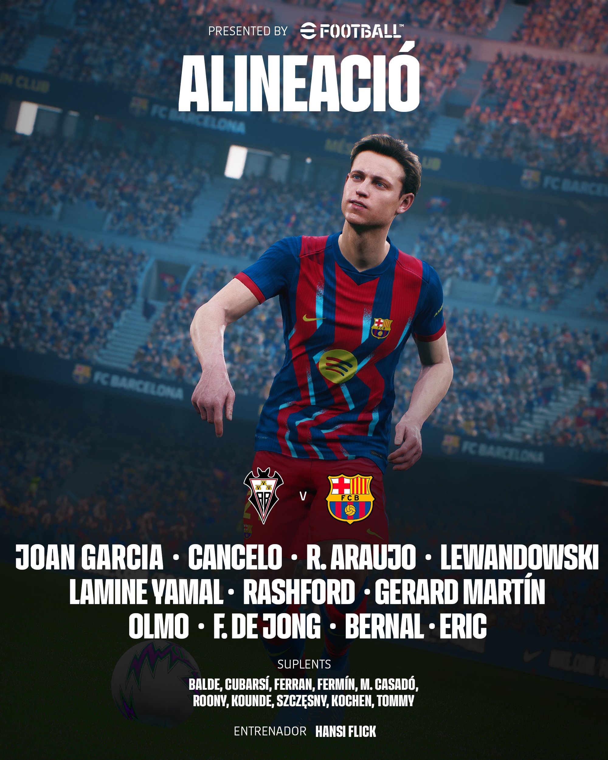 تشكيلة برشلونة.