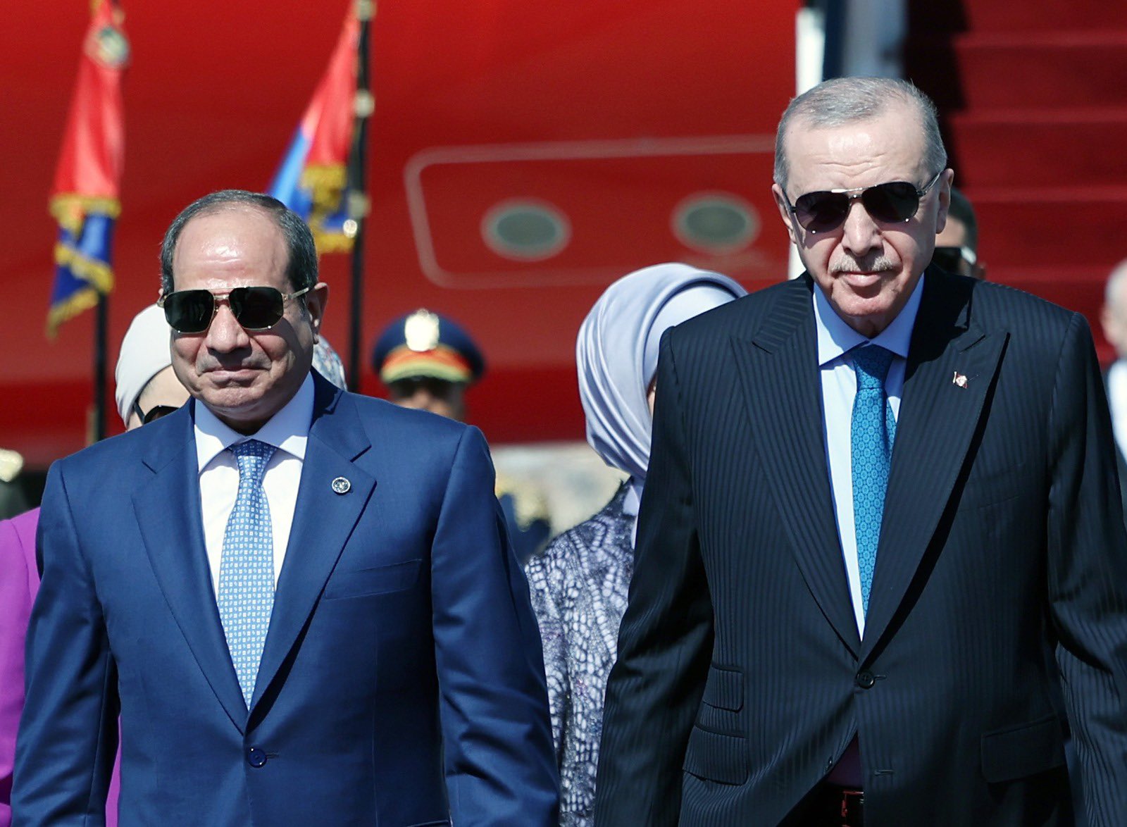 إردوغان والسيسي (إكس).