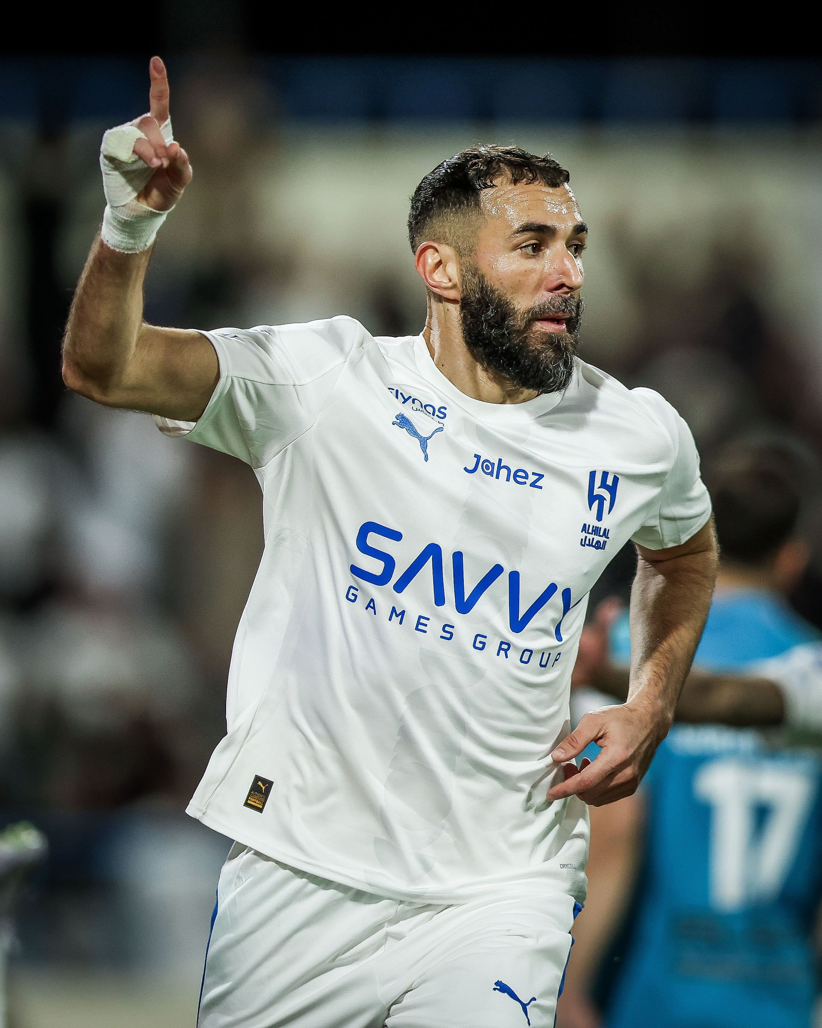 كريم بنزيما مع الهلال .(وكالات)