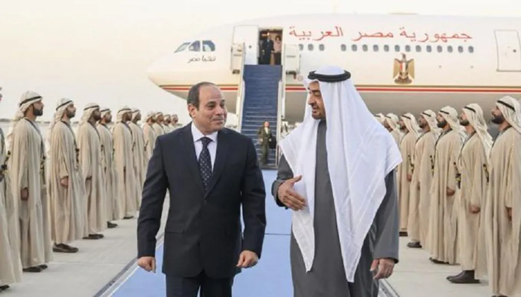 السيسي من أبوظبي: العلاقات بين مصر والإمارات ركيزة أساسية للأمن القومي العربي (صور)