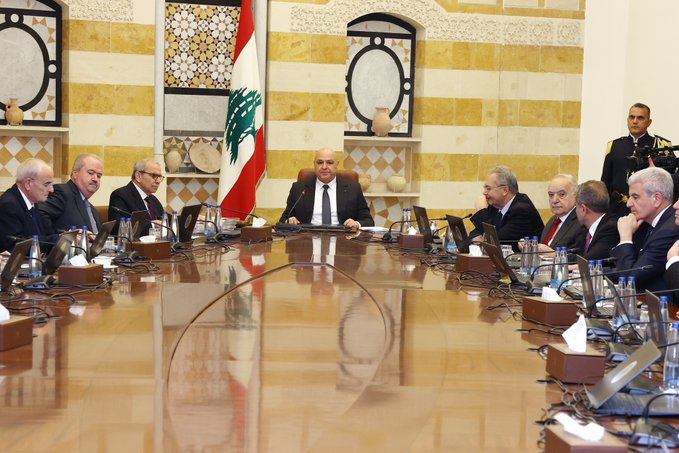 جلسة للحكومة في قصر بعبدا (إكس).