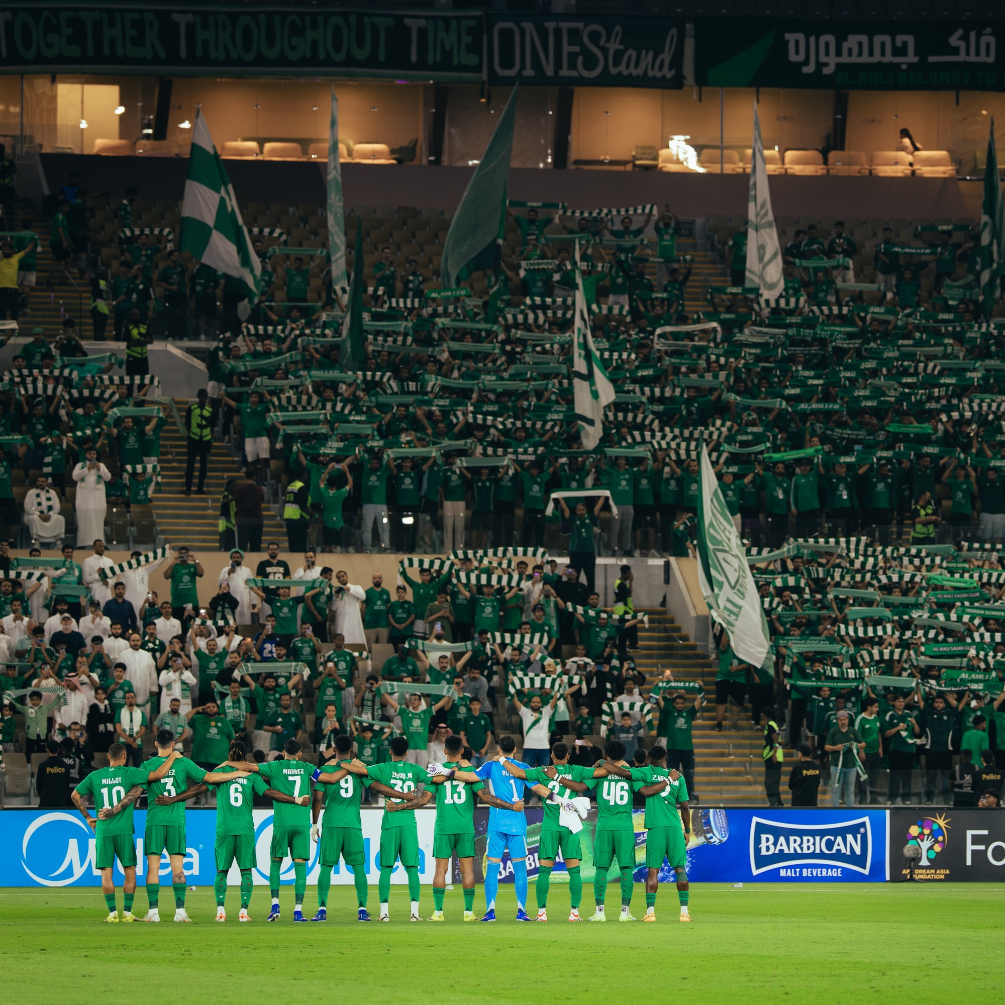 الأهلي في المركز الثاني في الدوري السعودي. (حساب الأهلي على إكس)