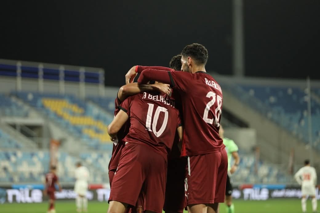 لاعبو سيراميكا كليوباترا. (حساب سيراميكا كليوباترا على إكس)