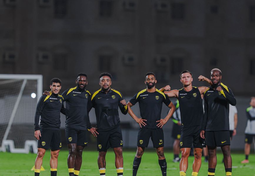 لاعبو الاتحاد. (حساب الاتحاد على إكس)