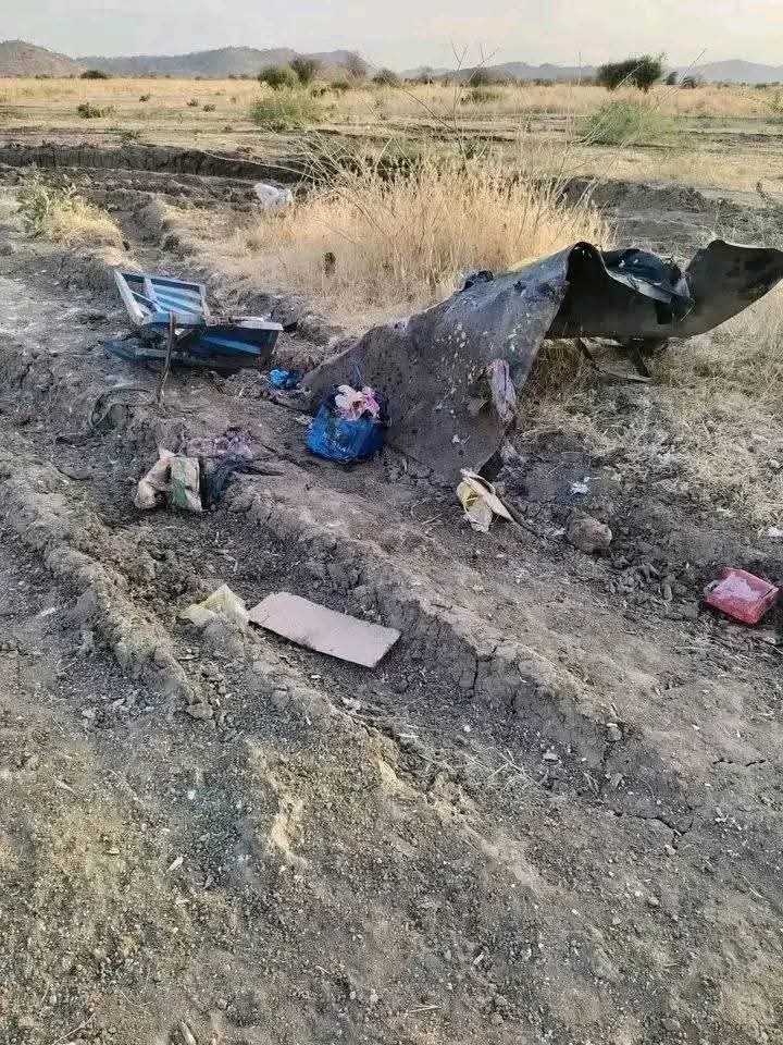 مكان انفجار اللغم في كردفان (إكس).