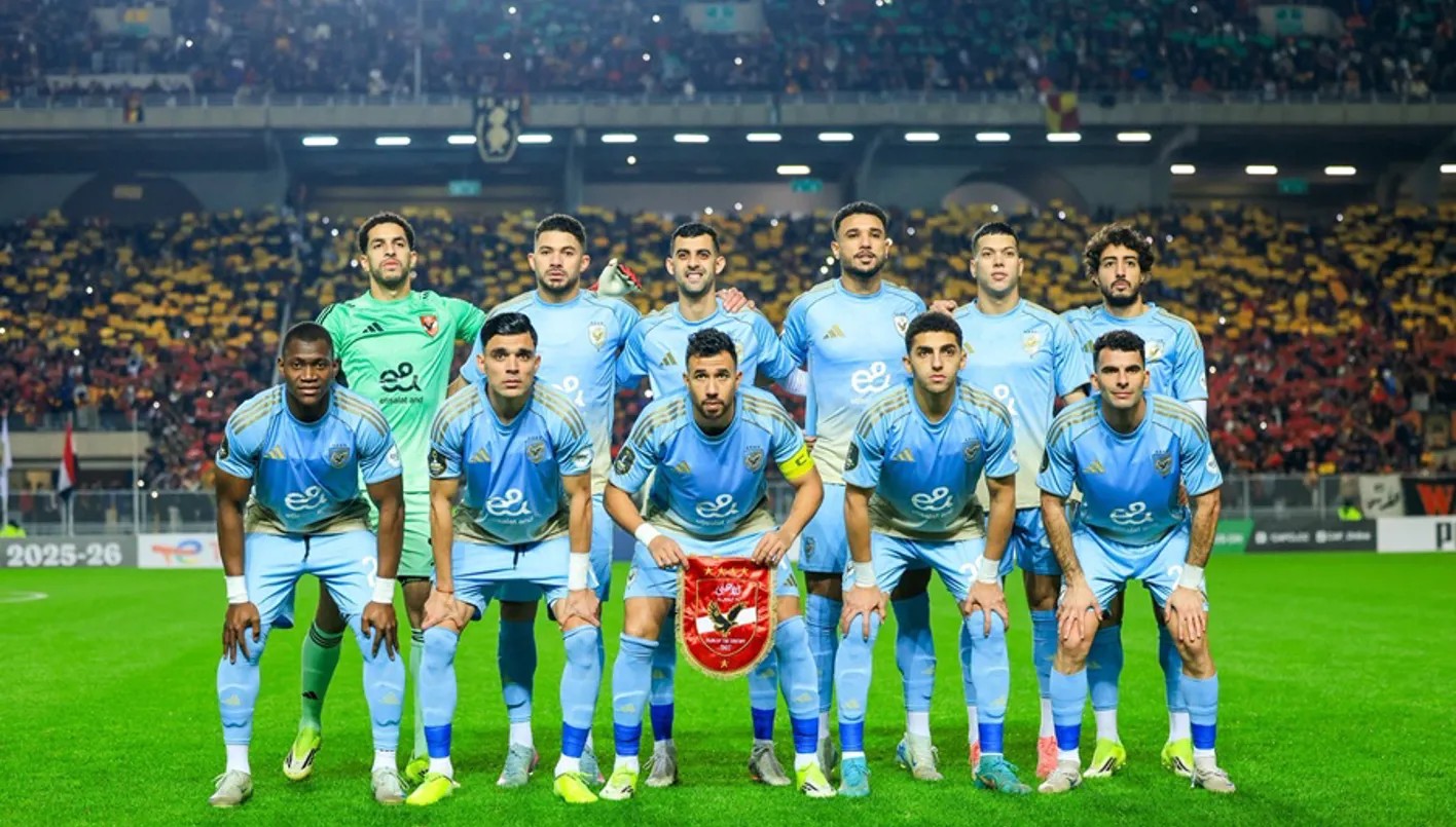 لاعبو الأهلي المصري الموسم الماضي.