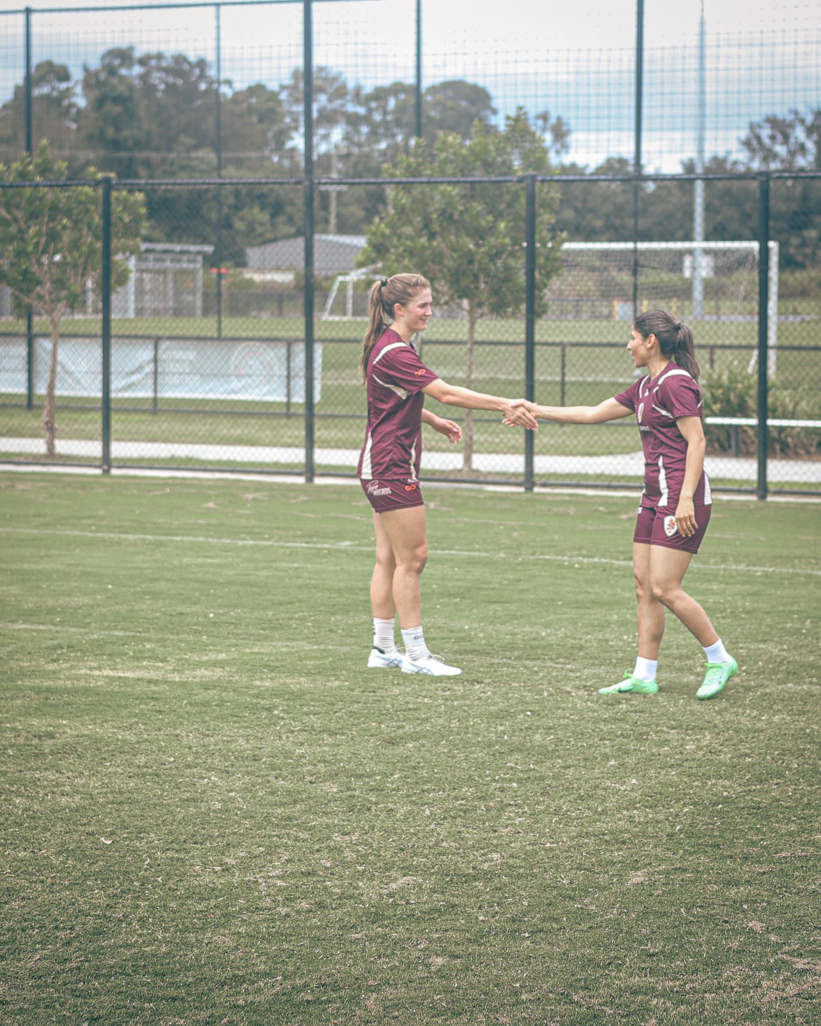 خلال تدريبات الفريق.