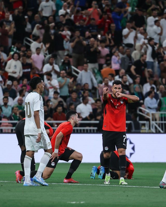 فرحة مصرية بالهدف الثاني. (حساب المنتخب المصري على إكس)